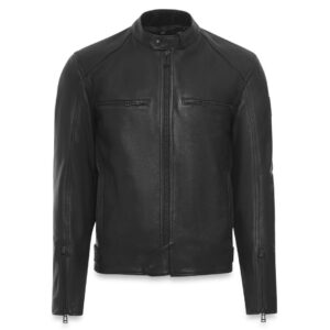 Blouson moto Belstaff Broughton en cuir grainé avec protections intégrées
