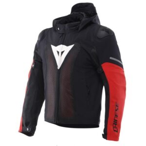 Blouson moto Dainese SUPER SPRINT AIR en softshell avec inserts mesh ventilés