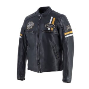 Blouson Helstons Von Dutch en cuir avec gilet amovible et protections