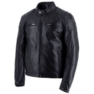Blouson moto Helstons BOMB en cuir de vachette avec poches zippées