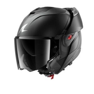 Casque modulable Shark OXO DARK SHADOW avec écran fumé et mentonnière relevable
