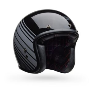 Casque jet Bell CUSTOM 500 avec coque en fibres de verre et intérieur matelassé