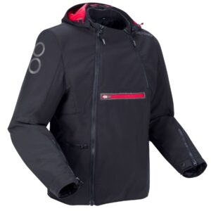 Blouson moto Bering SHIFTER en softshell avec capuche amovible et protections