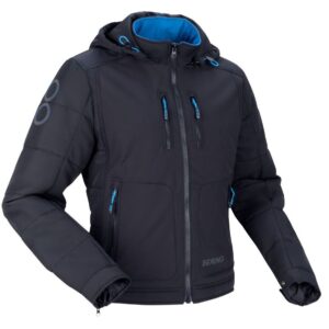Blouson moto Bering SCOOP textile avec capuche amovible et protections