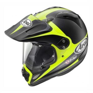 Casque Arai TOUR-X 4 Route Yellow en taille S, annoncé pour route et offroad