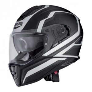 Casque intégral Caberg Drift Flux noir mat et anthracite, présenté en taille XS