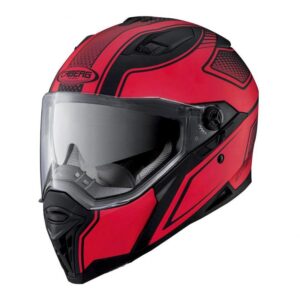 Casque intégral Caberg Stunt Blade noir mat et rouge, taille XS