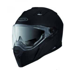 Casque intégral Caberg Stunt noir mat en taille 2XL avec double visière