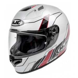 Casque intégral HJC FG-17 ZODD blanc noir rouge en taille XL