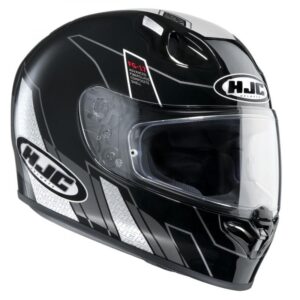 Casque intégral HJC FG-17 ZODD noir et gris présenté en taille XL