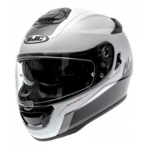 Casque HJC RPHA ST intégral gris et rouge, finition TWOCUT MC10SF