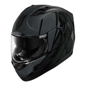 Casque intégral Icon Alliance GT Primary noir présenté de face