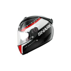 Casque Shark Race-R Pro noir blanc rouge avec coque carbone-aramide