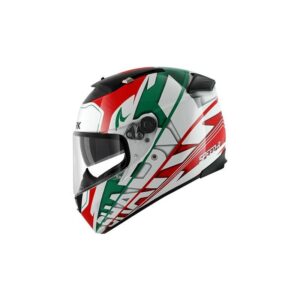 Casque intégral Shark SPEED-R 2 CRAIG blanc, vert et rouge en taille XS