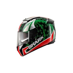 Casque intégral Shark Speed R2 Sykes noir, rouge et vert, taille XS