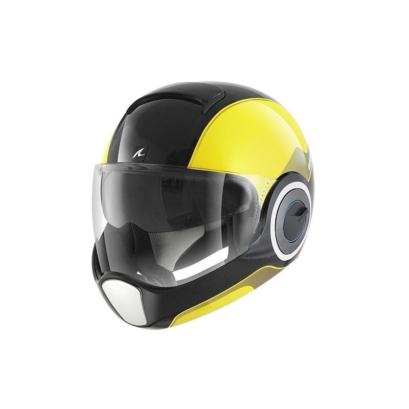 Casque intégral Shark Vantime Ozz noir et jaune haute visibilité