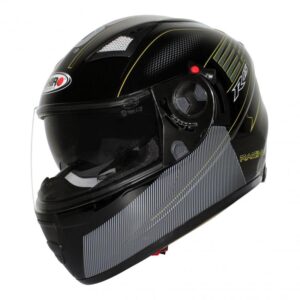 Casque Shiro SH-3700 R-15 intégral noir avec double visière, taille XL