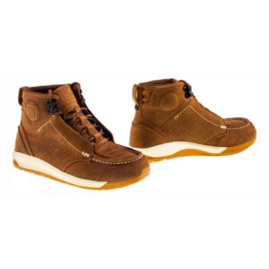 Chaussures moto Icon 1000 Truant 2 marron en cuir pleine fleur