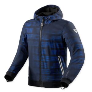 Blouson moto Rev it SAROS WB en textile Softshell avec capuche fixe