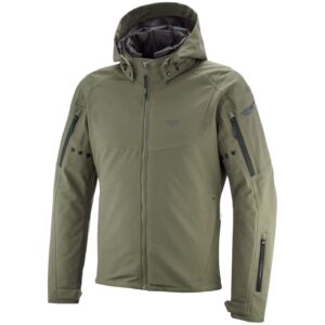 Blouson moto Ixon BURNING en Softshell avec capuche amovible et poches zippées