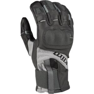 Gants KLIM ADVENTURE GTX SHORT en cuir et textile avec protections aux phalanges