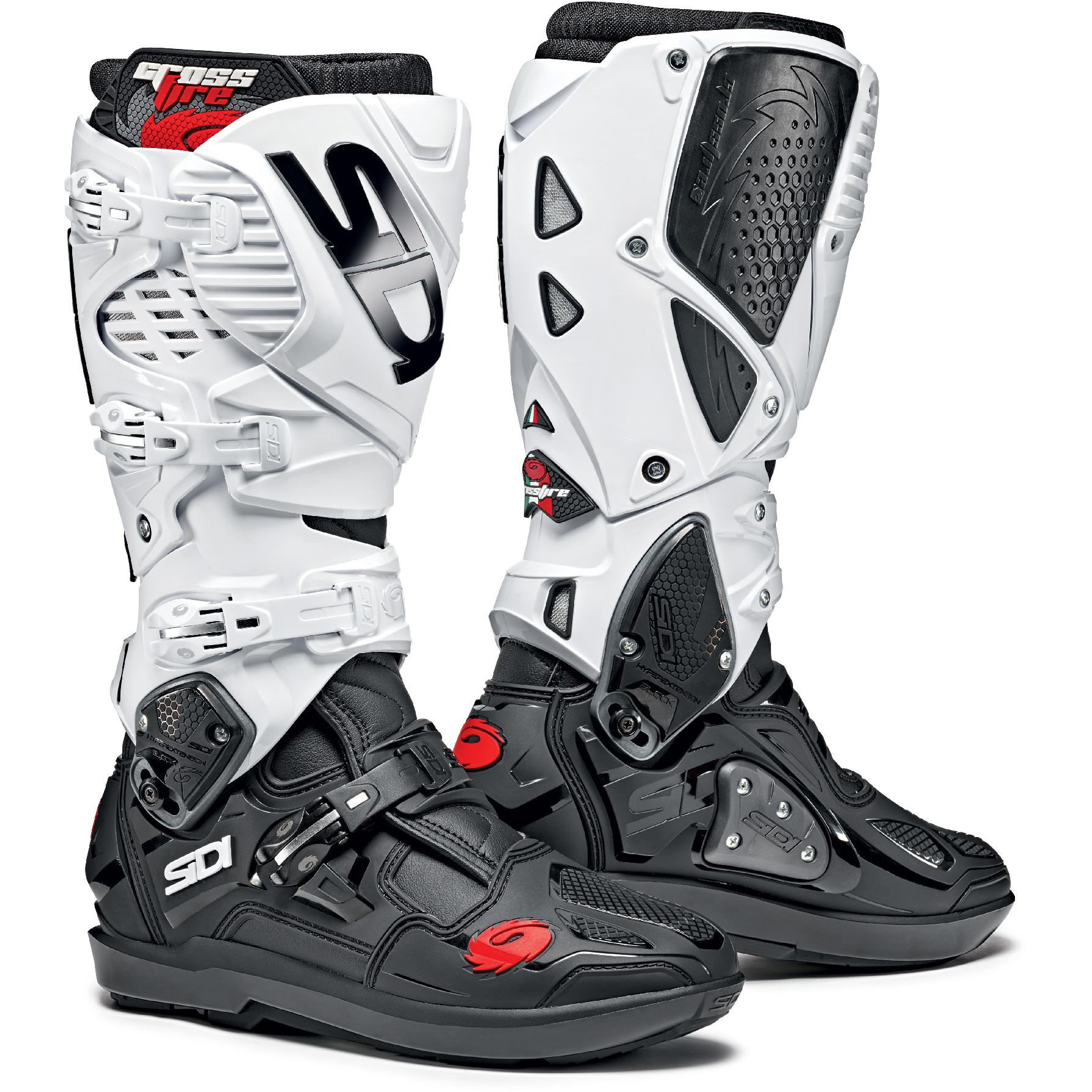 Bottes cross Sidi Crossfire 3 SRS avec boucles micrométriques et renforts en PU