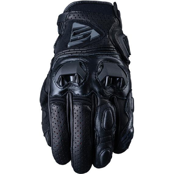 Gants Five SF2 avec dessus en cuir, tissu Airmesh et coques visibles