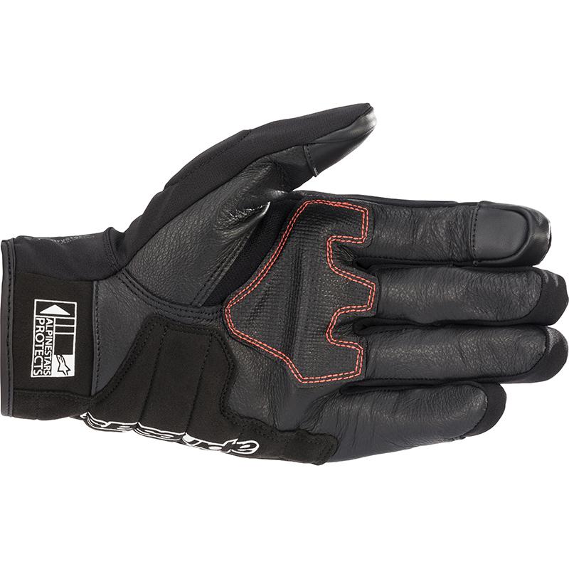 Gants Honda SMX Z Drystar Alpinestars avec manchette courte et coque métacarpienne — vue 2