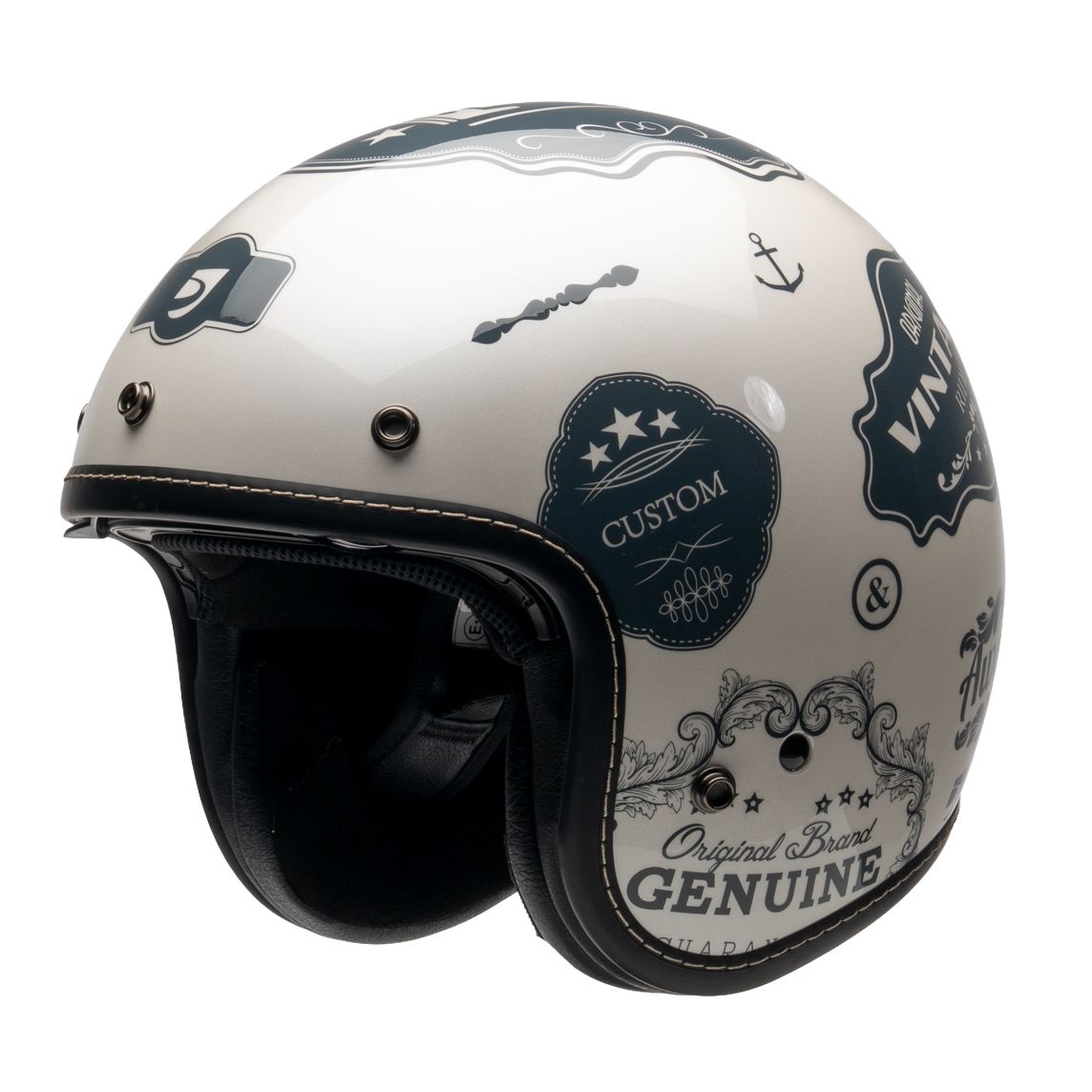 Casque jet DXR ELEMENT DMC avec écran transparent et coque en ABS