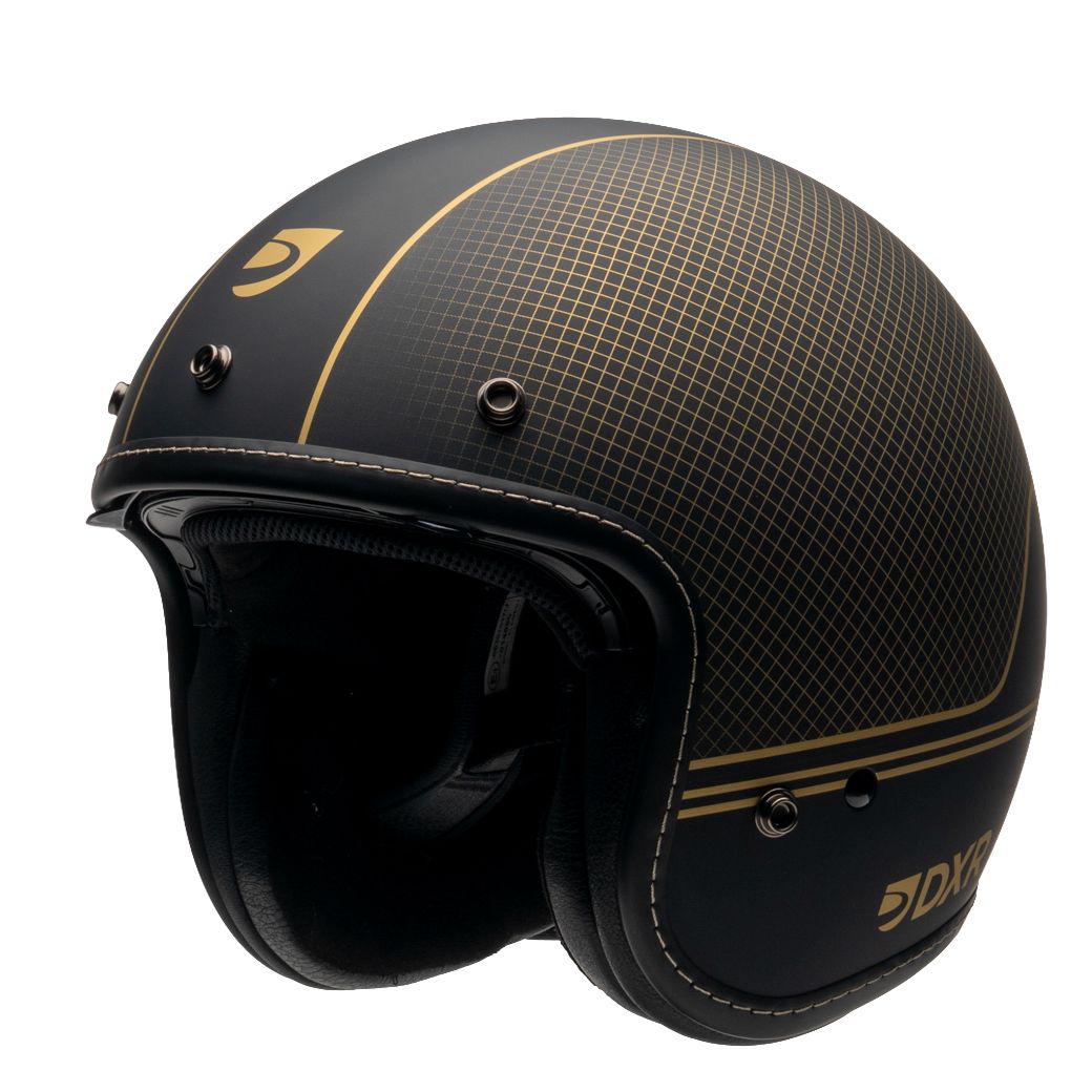 Casque jet DXR ELEMENT SUGAR HILL avec écran fumé et coque ABS