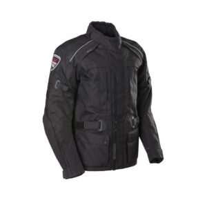 Veste moto Sceed 42 Downtown Race noire en version textile étanche