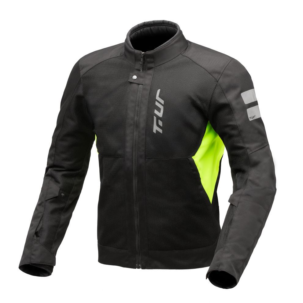 Blouson moto T.UR SIENA en mesh polyester avec protections et réglages