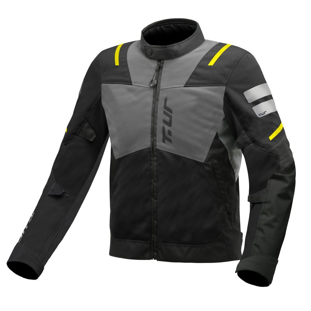 Blouson moto T.UR ELBA EVO textile avec panneaux mesh et protections