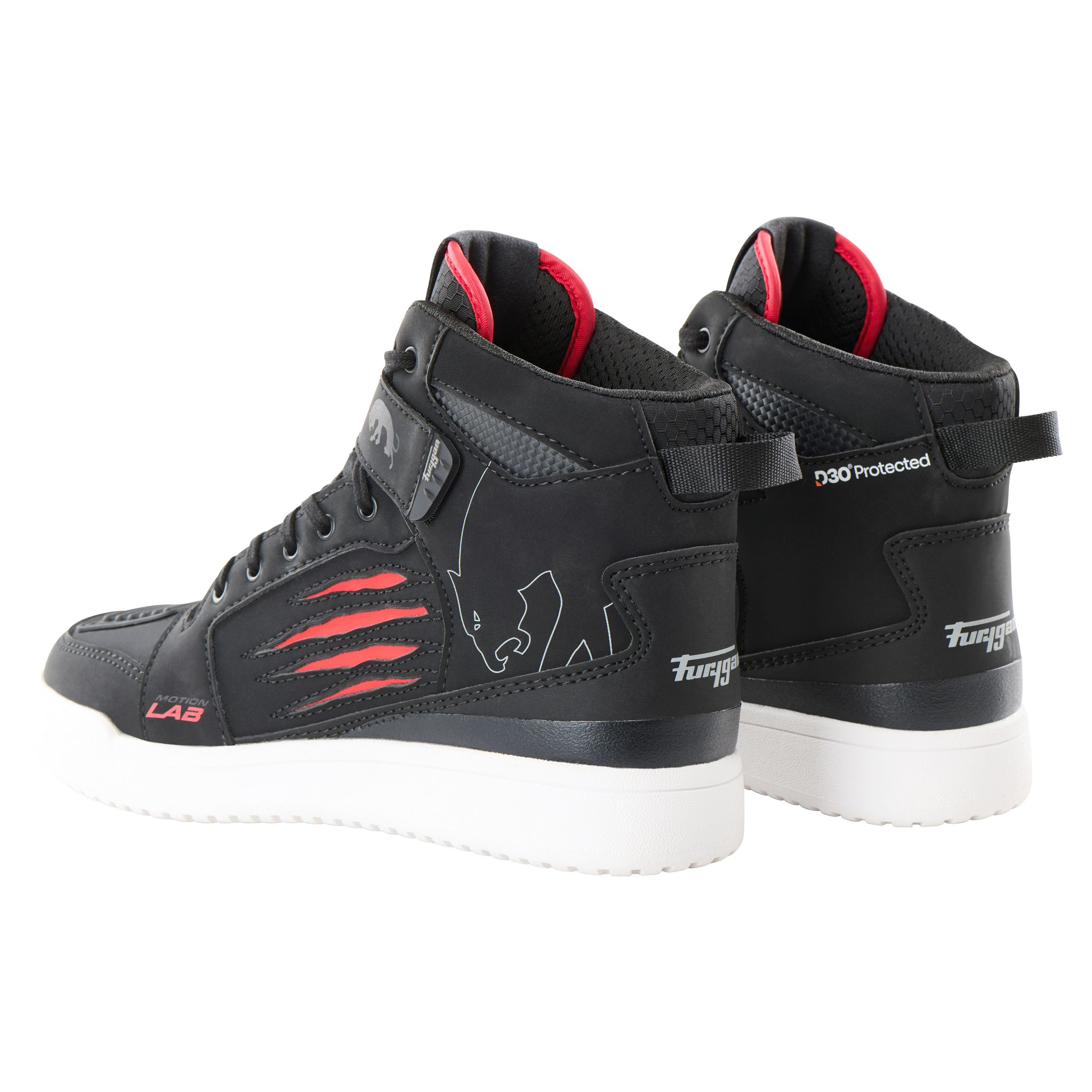 Baskets moto Furygan TARMAC D3O® Waterproof avec protections malléoles et lacets — vue 3
