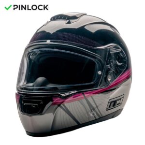 Casque intégral DXR OPTIMUS avec écran solaire interne et décor Cherry Blossom