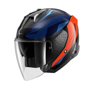 Casque jet Shark SKWAL i3 avec écran, intérieur et feux stop à LED