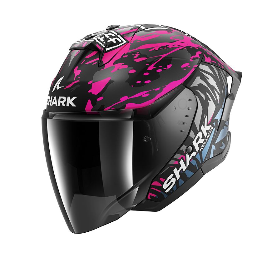 Casque jet Shark SKWAL JET CUP rouge mat avec écran solaire interne