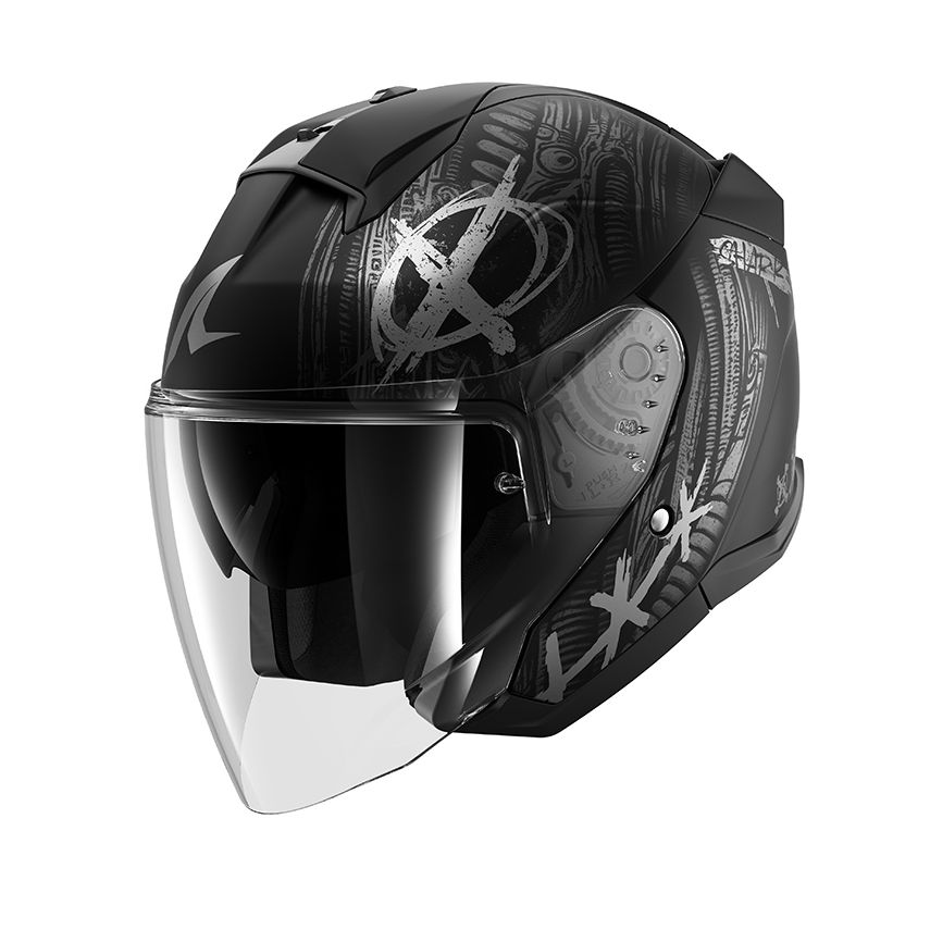Casque jet Shark SKWAL JET SHIEVER avec écran solaire intégré
