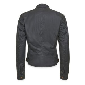 Veste moto Belstaff Bamburgh cintrée avec doublure à carreaux et poches avant
