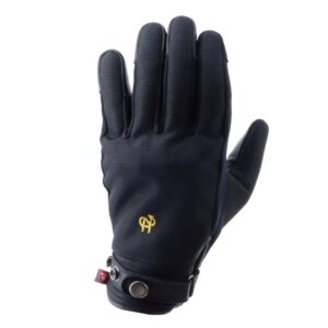 Gants Helstons SIMPLE EVO avec dos textile, paume cuir et manchette courte