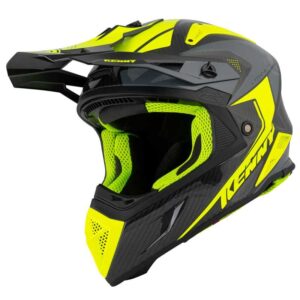 Casque cross KENNY TITANIUM à coque tri-composite et décoration carbone graphic
