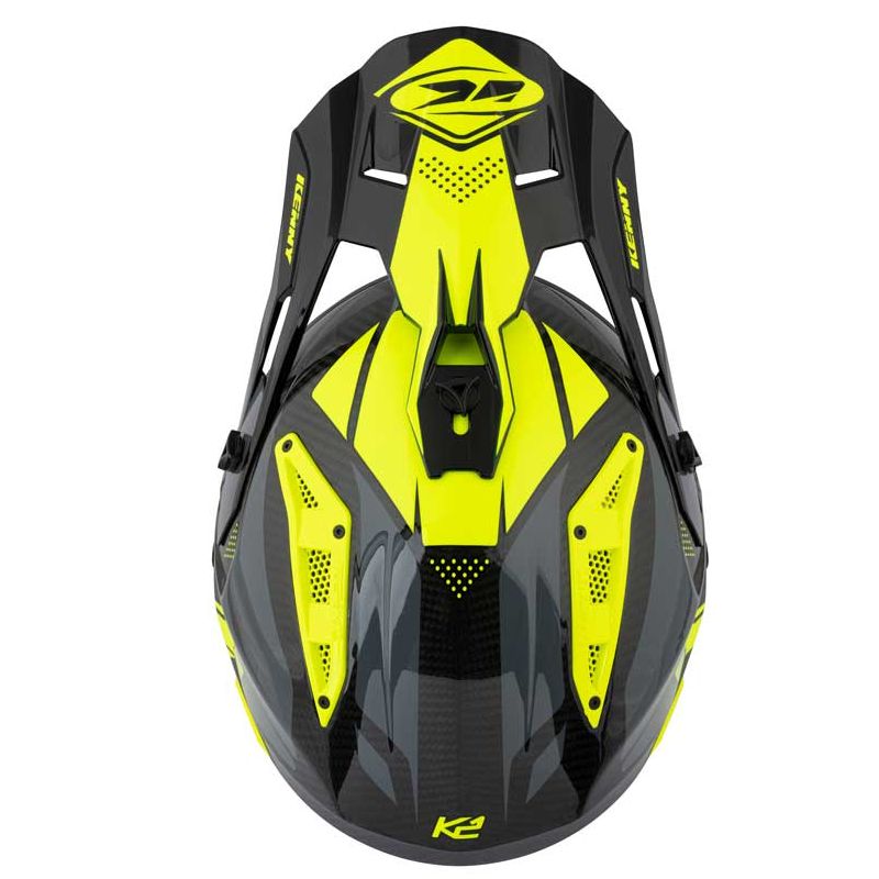 Casque cross KENNY TITANIUM à coque tri-composite et décoration carbone graphic — vue 2