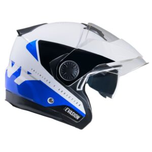 Casque jet Kenny Evasion Graphic avec écran clair et écran solaire interne