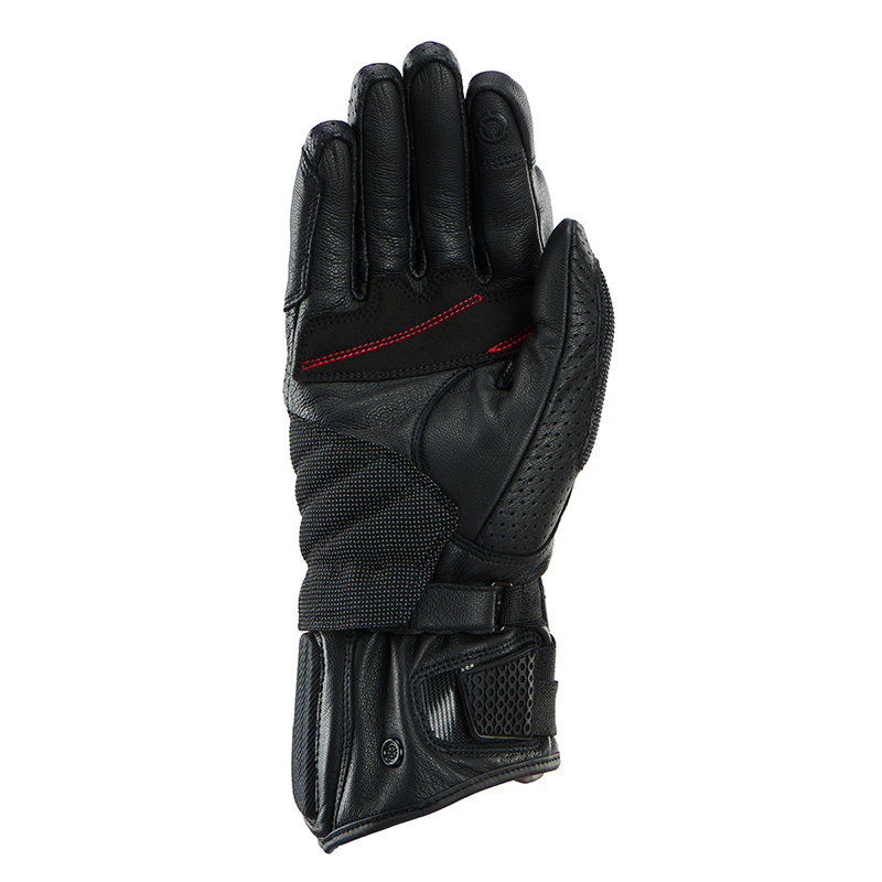 Gants Furygan LR Nomad Vented noirs en cuir, modèle moto ventilé pour l’été — vue 2