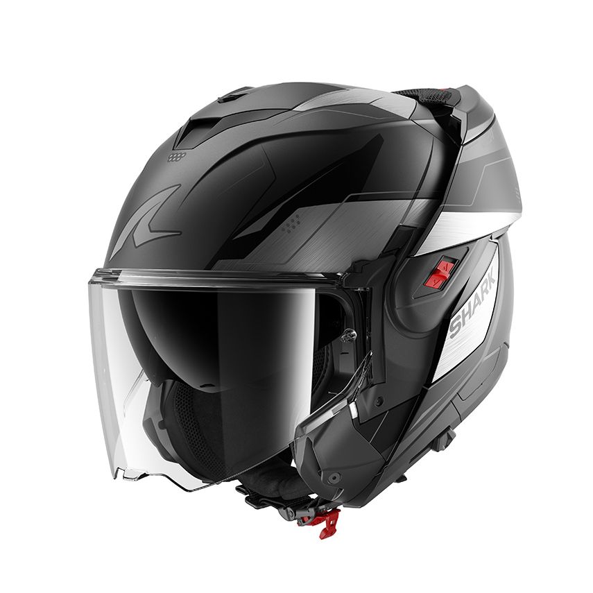 Casque modulable Shark OXO MEKARIUM avec écran transparent et mentonnière relevable