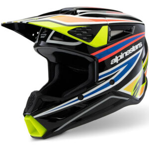 Casque Alpinestars M3 Wurx Kid cross enfant bleu et rouge