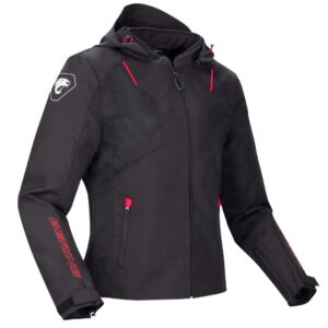 Blouson moto Bering WING en textile avec capuche amovible et protections