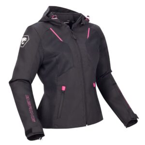 Blouson moto Bering LADY WING avec capuche amovible et protections CE