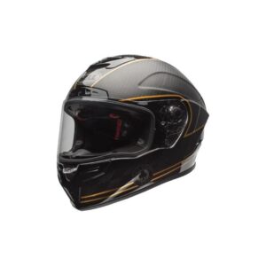 casque Bell Race Star Speed Check noir mat et or, format intégral
