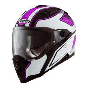 Casque intégral Caberg Stunt Blade noir mat et rose en taille XS